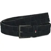 Tommy Hilfiger Enamel Flag Woven Suede Belt