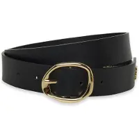 Tommy Hilfiger Oval Buckle Debossed Suede Belt