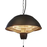 NSH Nordic Terrassvärmare 1500W takupphängd HORTUS, svart (211-306)