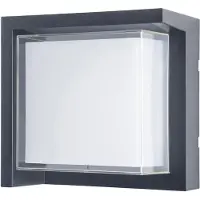 Forlight LED utomhus vägglampa Creu, Svart, Syntetmaterial, Modern, LED-vägglampa utomhus