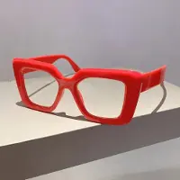 Fable Märkesdesign överdimensionerade glasögon trendiga damer fyrkantig båge snygg accessoar för foton