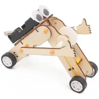 Fashnics Barn Gör-det-själv Robot Monteringsmodell Utbildningsmaterial Kit Vetenskapligt Experiment Teknologi Leksak Pussel Målade Leksaker för Barn