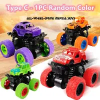 Fashnics Monster Truck Leksaker för Pojkar - Småbarns Push & Go Stuntbilar med Vändfunktion, Racerbilsset för Barns Födelsedag & Jul