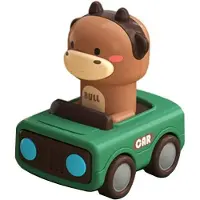 Fashnics Tryck och Kör Bil Leksaker för Småbarn 1-3, Baby Djur Racerbilar, Spädbarn Leksaksfordon Set, Baby Tryck Gå Friktionsbil Leksaker