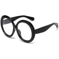 Dote Vintage Stora Runda Solglasögon Dam Brun Gradierad Överdimensionerad Lyx Designer Spegel Klara Nyanser Mode Kvinna