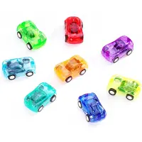 Fashnics 10 st Mini Transparent Power Bil Flygplan Barnkalas Gåva Pinatafyllning Karneval Julklapp Barnbelöning