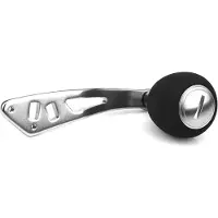 GoolRC 3 Färger Aluminiumknoppar Fiskehjulshandtag för Baitcasting Redskap Verktyg (Silver)