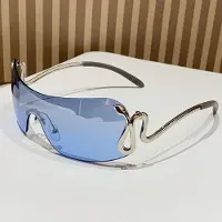 Fable Nya Y2K Mode Unisex Solglasögon Ramlös Design Ormmönster Populära Gränsöverskridande Kvinnor Män Trendiga Accessoarer