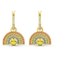Swarovski Dancing Heart Glittrande Dans Regnbågselement Örhängen Damörhängen Guld 5537494 Gold Plated