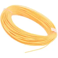 Fishine Flugfiskelina 30,5M 100FT Vikt Framåt PVC-beläggning Nylon Orange Flytande Fiskelina för