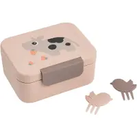 Done by Deer Matlåda m. Snackpinnar - Tiny Farm - Powder - - One Size - Matlåda