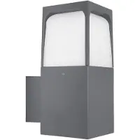 Forlight Vägglampa utomhus Veta, dimbar, Svart, Aluminium / grå / zink, Modern, Utomhusvägglampa