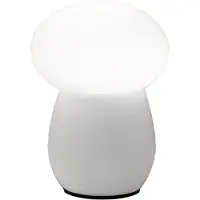 FABAS LUCE Bordslampa Freddy, Vitt / opal, Vardagsrum / matsal, Glas, Bordslampa