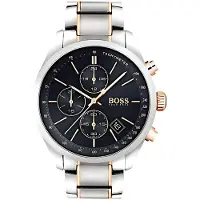 HUGO BOSS Klocka - - HB1513473 - Kvarts - Svart urtavla - Armband i rostfritt stål