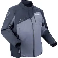 Bering Oxygen King Size vattentät textiljacka Svart/Grå 5XL Unisex sort