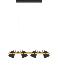 Eglo connect Smart pendellampa Connect Hornwood-Z, dimbar, Svart, Vardagsrum / matsal, Metall, Modern, Smarta hem pendellampa