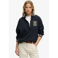 Superdry Crest Rugby Pikétröja Med Lång ärm