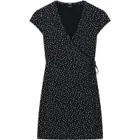 Superdry för kvinnor. W8011832B Athletic Essential omlottklänning marinblå (S), Casual, Bomull, Kort ärm, Marino
