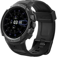 Spigen Rugged Armor Pro för Google Pixel Watch med band skyddande band (2022) (Ej kompatibel med Pixel Watch 2)