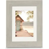 Hama Cottage, Enbildsram, Plast, Polystyren, Mullvadsgrå, Vägg, 13 x 18 cm, Reflekterande