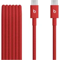 Apple Beats USB-C till USB-C vävd kabel MDGF4ZM/A - 1.5m, 60W - Snabb röd