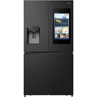 Hisense RQ760N4IFE - Kylskåp/frys - nedre frys med fransk dörr med vattenbehållare, isbehållare - Wi-Fi - bredd: 91.4 cm - djup: 72.5 cm - höjd: 178.5 cm - 577 liter - Klass E - svart