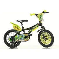 Dino Bikes barncykel 616-DSA, svart/grön