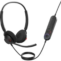 Jabra Engage 40 Over Ear-hörlurar Sladd Stereo Svart Brusreducering för mikrofon Volymkontroll Telefon