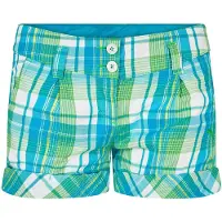 Puma Dam/kvinnor - Rutiga bomullsshorts (Grön)