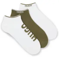 HUGO Three-pack of ankle socks with logos
