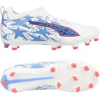 Puma Ultra 6 Match Fg/ag Christian Pulisic X Kidsuper - White/pink Lilac/dusky Blue Barn Limited Edition, storlek 36
