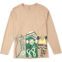 Name it T-shirt 'NKMVELDO' ljusblå / ljusbrun / gul / gräsgrön