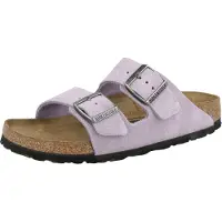 Birkenstock Pantolette 'Arizona' silvergrå