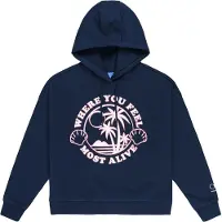 Ocean pacific Sweatshirt 'Ningaloo' marinblå / rosa / vit