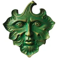 Typecat The Grön Wall Art Sculpture Premium Quality Gjutjärn Wall Plaque, The Green , Spring,Fantasy Dekorative Sculpture