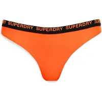 Superdry för kvinnor. W3010390A Stretchiga bikinitrosor i djärv orange skärning (L), Strandkläder, Återvunnen polyester, Hållbar