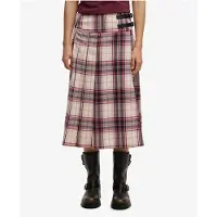 Superdry Check Pleated Midikjol