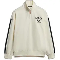 Superdry för kvinnor. W2012593A Country Club Applique beige sweatshirt (M), Casual, Bomull