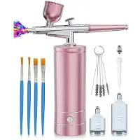 Typecat Airbrush-Sats med Kompressor, Bärbar Spikpistol, Uppladdningsbar Sladdlös Airbrush-Set, Handhållen Airbrush-Maskin B
