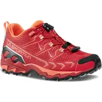 La Sportiva - Vandringsskor barn - Ultra Raptor II JR Velvet/Flamingo för Unisex - Barnstorlek 36 - Röd