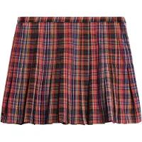 Superdry Mid Rise Check Kort Kjol