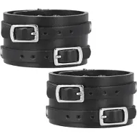 GoolRC 2 st Breda Lädermanschettarmband Justerbart Punk Konstläder Armband Bälte