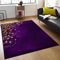 HGHT Lila Guld, för Vardagsrumsmattor, Moderna Mattor, Mattor med Unik Design, Inomhus E-golvmattor 60*90cm