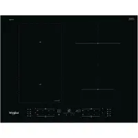 Whirlpool WL B4265 BF/IXL - Induktionshäll - 4 kokplattor - Fördjupning - bredd: 56 cm - djup: 48 cm - med främre kant i rostfritt stål - svart