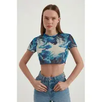 Hiccups for Kids Abstrakt Tyll Cropped Topp