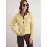 MixRay Ribbad Stickad Knappcardigan