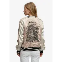 Superdry för kvinnor. W5012091A Suikajan Broderad Jacka taupe (XS), Casual, Polyester