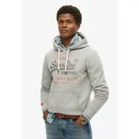 Superdry Sweatshirt 'Heritage' blåmelerad / gråmelerad / rödmelerad