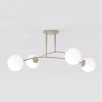 Emibig Taklampa Pregos LIGHTING, dimbar, Creme / bärnsten, Vardagsrum / matsal, Metall, Modern, Taklampa