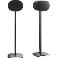 Sanus WSSE32 - Ställ - fixerad - för högtalare - stål, formpressad aluminium - svart - golvstående (paket om 2) - för Sonos Era 300